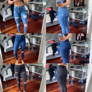 Topshop black jamie jeans